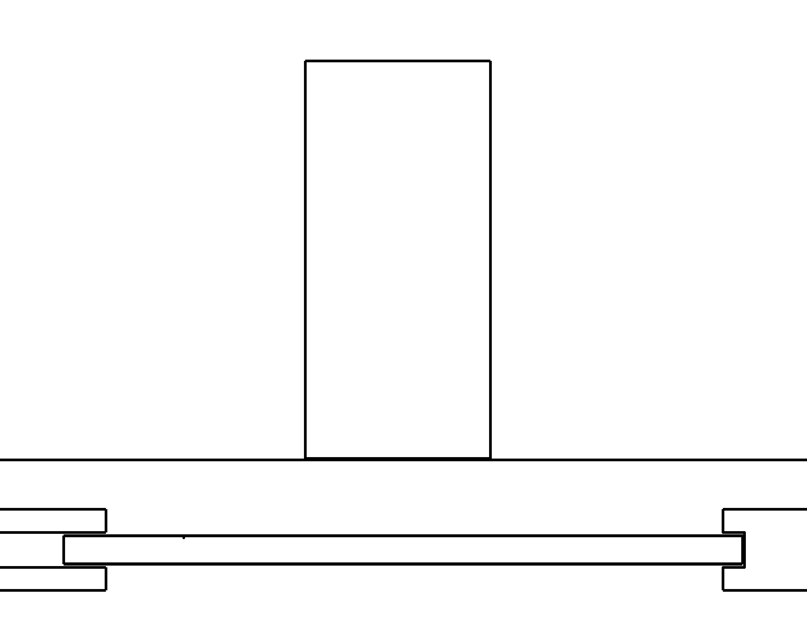 Flush Veneered Line Drawing
