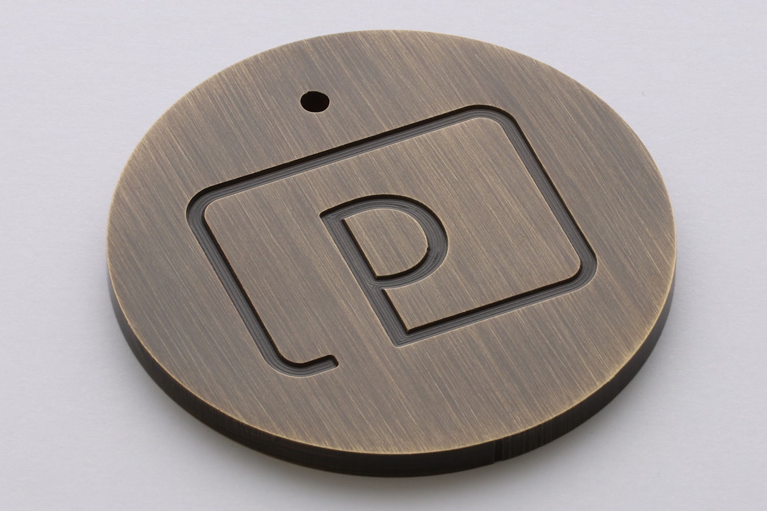 Antique brass swatch sample