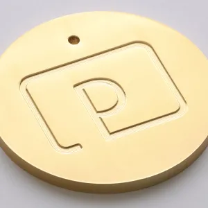 Polised Brass Lacquered sample swatch