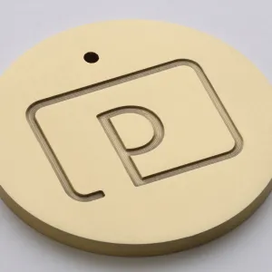 Satin Brass sample swatch