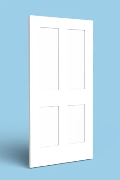 Four panel recessed door blank