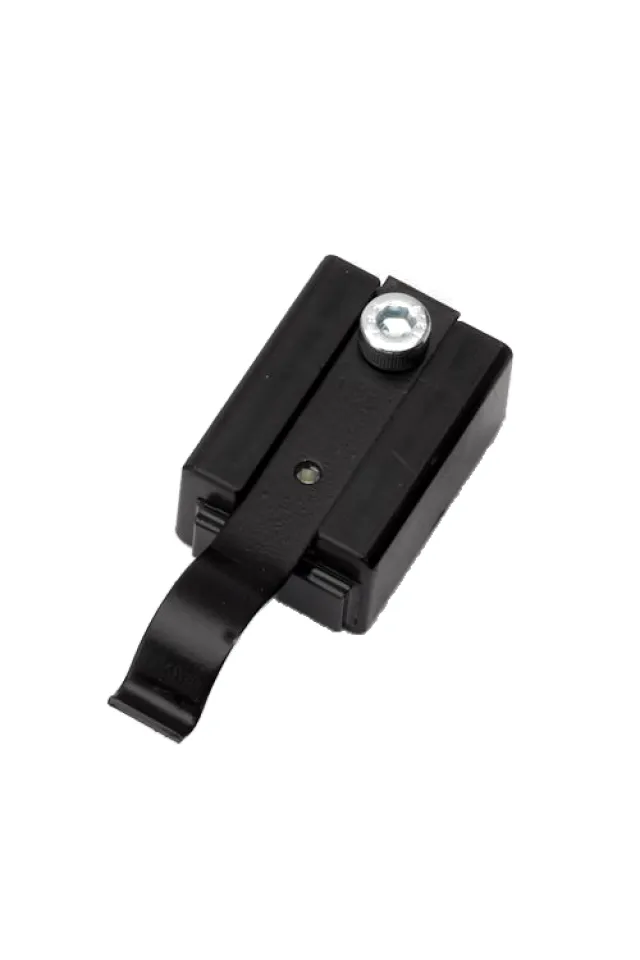 Track mounted stop and catch set