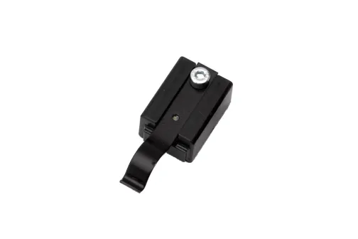 Track mounted stop and catch set