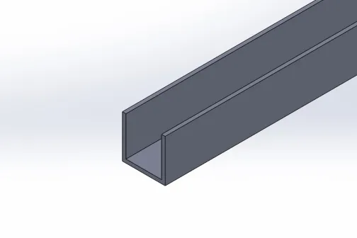 U section aliminium floor channel