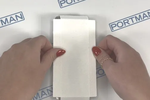 INtumescent pad on pull flush handle