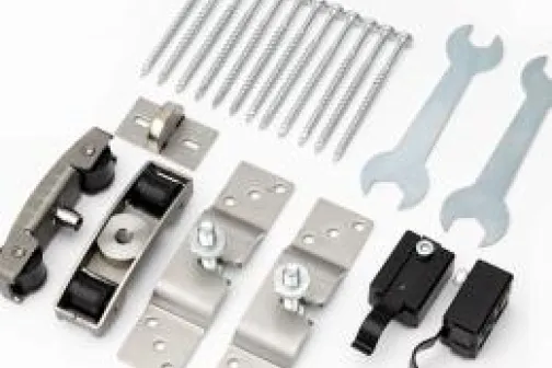 Sliding door running gear and track