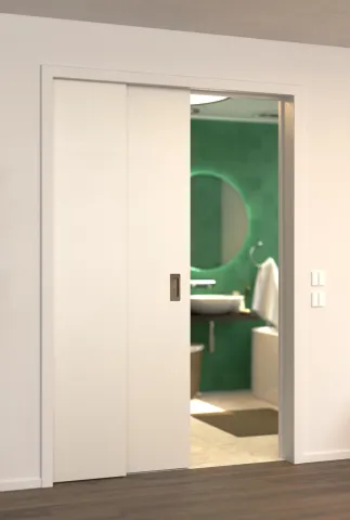 Telescopic pocket door kit