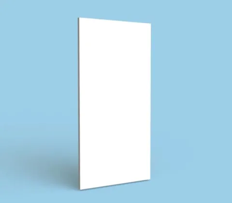 Flush whire door blank