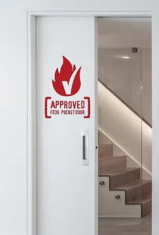 Shadow Gap Fire Rated Pocket Door Kit